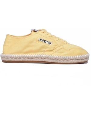 Autry Schoenen ,Geel ,Espadrillas Sneaker - Naturel