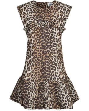 Ganni Short Dresses - Marrón