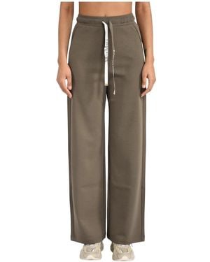 Max Mara Broeken ,Groen ,Katoen Wide Broeken