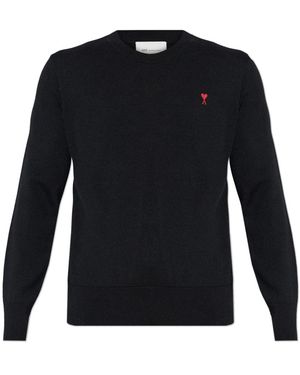 Ami Paris De Coeur Wollpullover - Blau