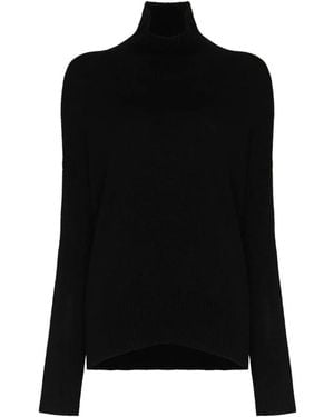 Lisa Yang Gemütlicher Rollkragenpullover - Schwarz