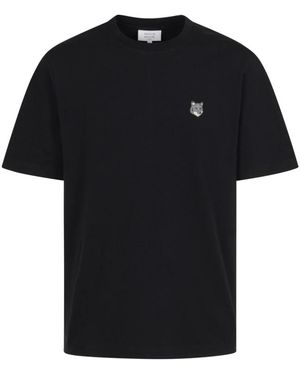 Maison Kitsuné Fox Head Comfort T-Shirt - Schwarz