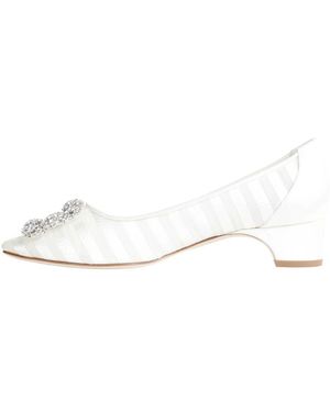 Manolo Blahnik Ballerinas - Wit