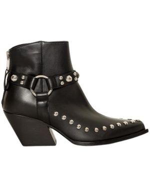 Elena Iachi Cowboy Boots - Black