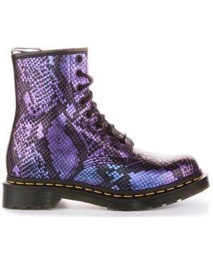Dr. Martens Lace-Up Boots - Purple