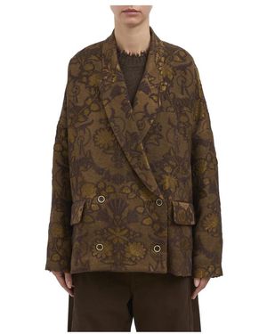 Uma Wang Crossword Jacket - Bruin