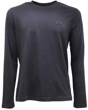 Armani Supima Jersey Jumper - Blauw