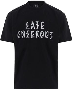 44 Label Group Katoenen T-Shirt Met Logoprint - Zwart