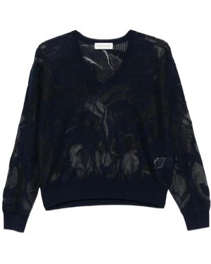 Dries Van Noten V-Neck Knitwear - Azul