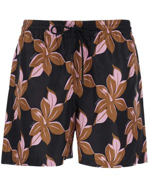 Gucci Badmode ,Veelkleurig ,Polyester Infinity Print Zwempak - Blauw