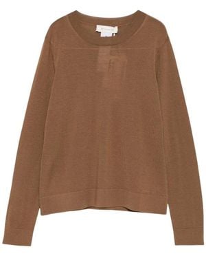 Max Mara Round-Neck Knitwear - Marron