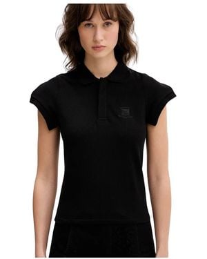 Vetements Logo-Stickerei Oberteil - Schwarz