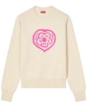 KENZO Round-Neck Knitwear - White