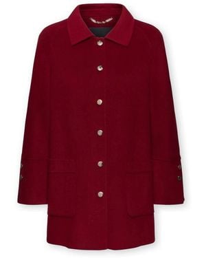 Elena Miro Single-Breasted Coats - Rojo