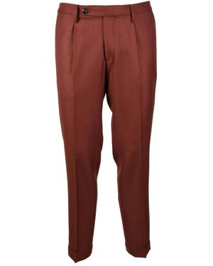 Michael Coal Slim-Fit Trousers - Red