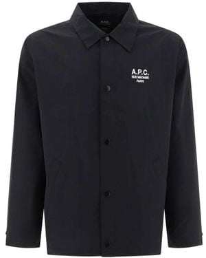 A.P.C. Casual Shirts - Blue