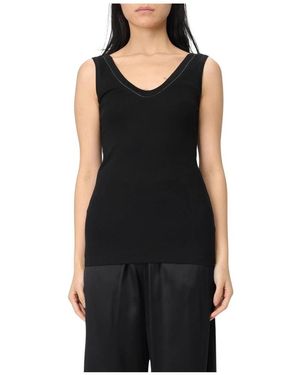 Brunello Cucinelli Sleeveless Tops - Negro