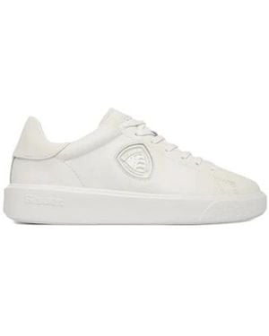 Blauer Sneakers - Blanc