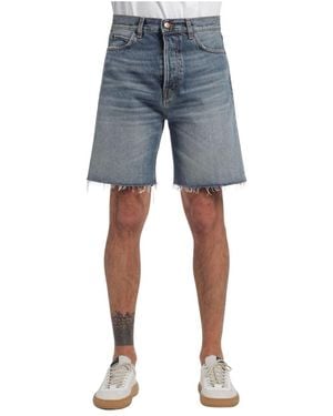 Haikure Denim Shorts - Blue
