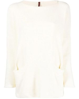 Daniela Gregis Open Pocket Boat Neck Jumper - Wit