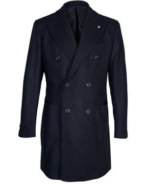 L.B.M. 1911 Double-Breasted Coats - Blue