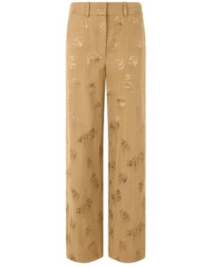 Veronica Beard Broeken ,Katoen Rechte Broek - Naturel