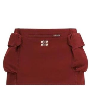 Miu Miu Short Skirts - Red