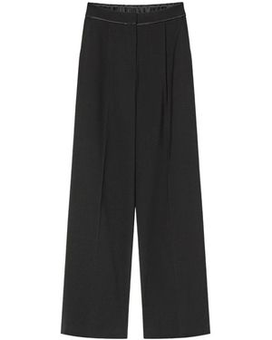 forte_forte Wide Trousers - Black