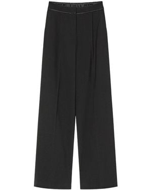 forte_forte Wide Trousers - Black