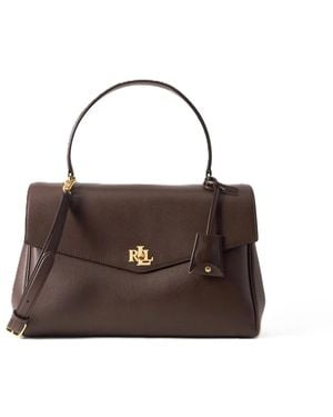 Ralph Lauren Farrah Soft Satchel - Braun