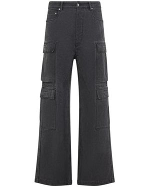 Rick Owens Jeans ,Grijs ,Katoen Double Cargo Jeans