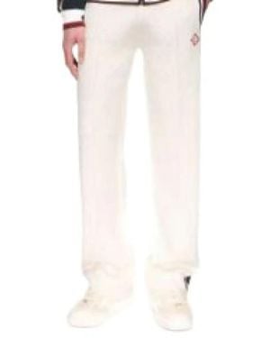 CASABLANCA Straight Trousers - White