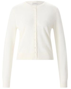Almala Seide-Wolle-Kaschmir Cardigan - Weiß