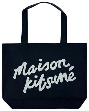 Maison Kitsuné Tote Bags - Azul