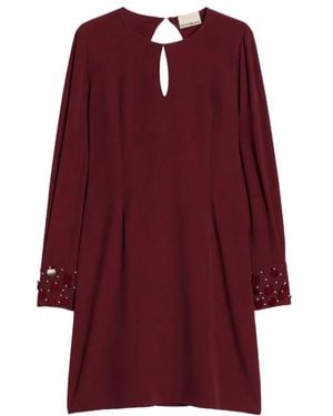 Pennyblack Kleedjes ,Rood ,Leer Pbppaio Sheath Dress