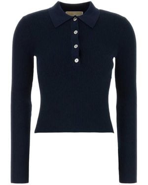 Michael Kors V-Neck Knitwear - Blue