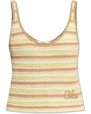 Chloé Sleeveless Tops - Amarillo