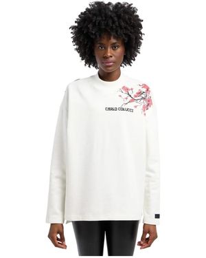carlo colucci Long Sleeve Tops - White