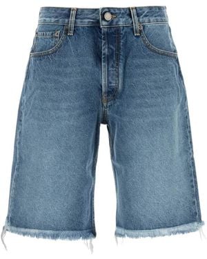 Alessandra Rich Denim Shorts - Blue