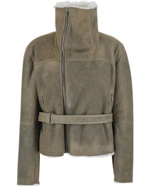 Rick Owens Faux Fur & Shearling Jackets - Verde
