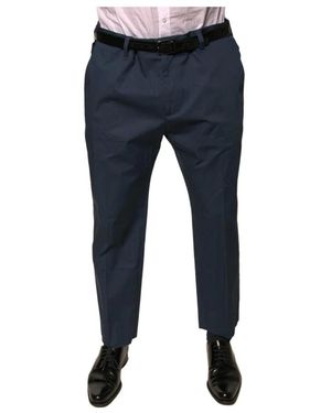 Dolce & Gabbana Straight Leg Dress Trousers - Blue