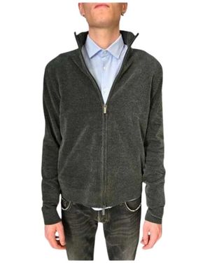 Rrd Truien & Vesten ,Groen ,Velours Zip-Up Gilet