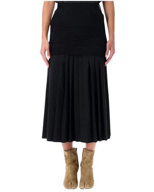 MM6 by Maison Margiela Midi Skirts - Black