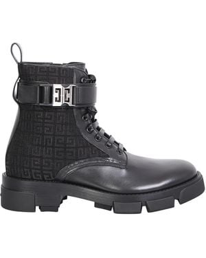 Givenchy Lace-Up Boots - Black