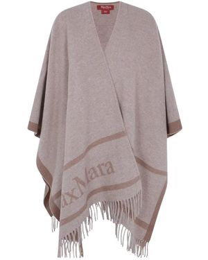 Max Mara Jassen ,Wol Pirania Wolle Cape - Bruin