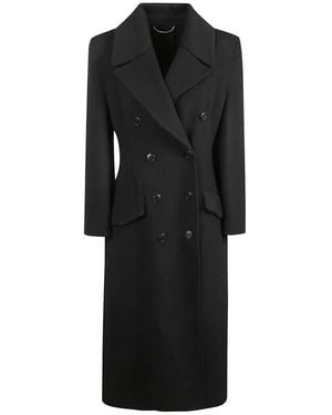 Ermanno Scervino Double-Breasted Coats - Black