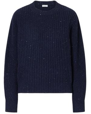 Brunello Cucinelli Round-Neck Knitwear - Bleu