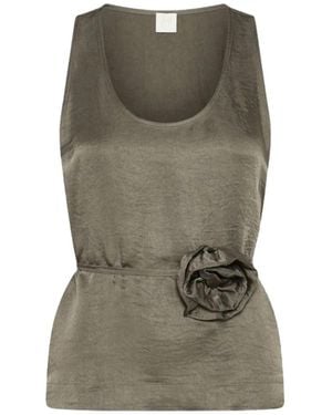 Marella Sleeveless Tops - Green