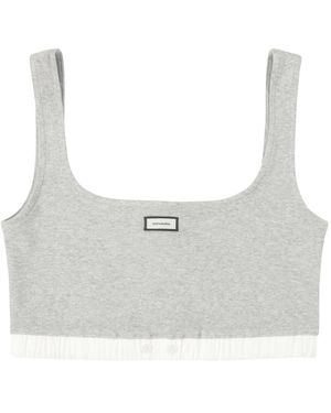 Entire studios Tops ,Grijs ,Katoen Lounge Bh - Wit