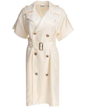 Burberry Shirt Dresses - Natural